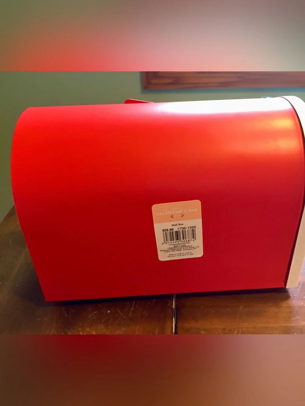 Red 'Love is All You Need' Decorative Mailbox Accent